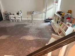 Saturated Carpet and Hidden Padding Moisture Extensive wet moisture patches absorbed across residential carpet and foam padding in Miami home